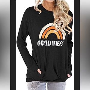 S Good Vibes long sleeve Tee